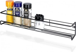 Etajeră metalică de perete neagră