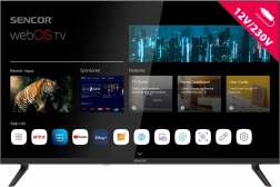 Televizor Sencor 32" HD Ready cu webOS și alimentare la 12V