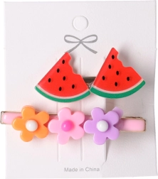 Set de 2 agrafe de păr - pepene