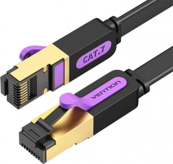 Cablu de rețea plat UTP CAT7 Vention ICABJ RJ45 Ethernet 10Gbps 5m negru