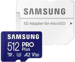 Card de memorie Samsung Pro Plus microSDXC 512GB 180/130 MB/s UHS-I U3
