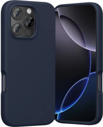 Husă din silicon Vention pentru iPhone 16 Pro cu MagSafe – albastră