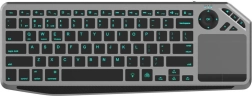 Tastatură wireless cu touchpad și iluminare LED