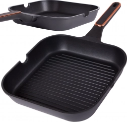 Tigaie grill KINGSTYLE cu suprafață antiaderentă 28 cm