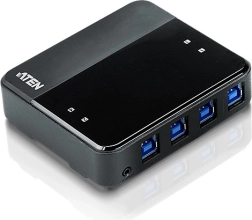 Comutator USB 3.2 Gen1 cu 4 porturi pentru partajare periferice