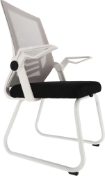 Scaun de birou din plasă alb
