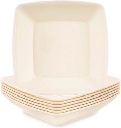 Farfurii adânci din plastic SANDY 17,5 cm, 500 ml, 6 buc