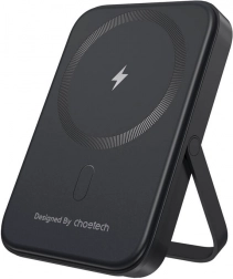 Choetech power bank magnetic cu suport 5000 mAh, 20W PD (negru)