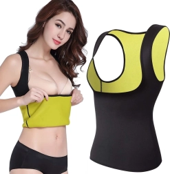 Maieu de antrenament din neopren pentru slăbit, damă – negru