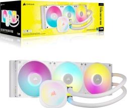Răcire cu lichid pentru procesor Corsair iCUE Link Titan 360 RX RGB, 360 mm, albă