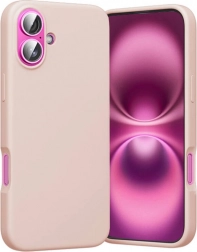 husă de silicon Vention pentru iPhone 16 cu MagSafe, roz