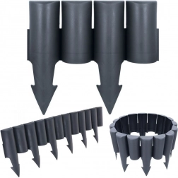 Palisadă de grădină grafit 25 cm