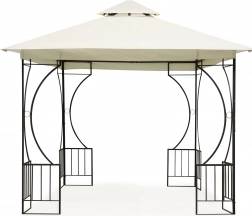 Foișor de grădină 3×3 m cu pereți laterali și plasă contra țânțarilor MultiGarden