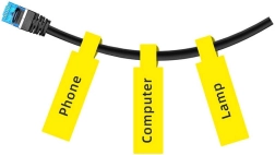 Etichete termice Niimbot 12,5 × 74+35, 65 buc – galbene