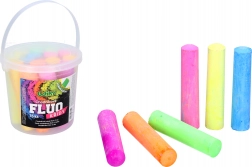 Crete de trotuar FLUO în găleată, 15 buc