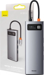 Hub multifuncțional Baseus Metal Gleam Series 9v1
