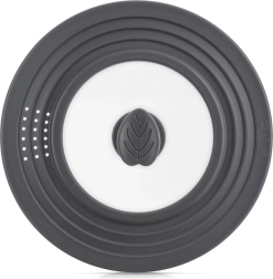 Capac universal din sticlă cu margine din silicon 20/22/24 cm