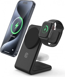 Încărcător wireless MagSpot Stand 3‑în‑1 cu MagSafe pentru iPhone, Apple Watch și AirPods