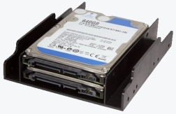 Suport pentru discuri de 2,5" în locaș de 3,5" din plastic