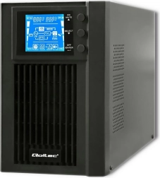 Sursă de alimentare UPS Qoltec, online, undă sinusoidală pură, 1KVA, 800W, LCD, USB