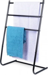 Suport metalic negru vertical pentru prosoape Vilde