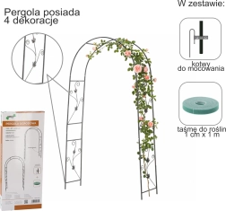 Pergolă de grădină cu ancore 114 × 37 × 230 cm