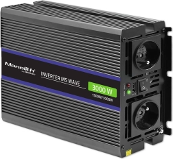 Invertor de tensiune MONOLITH MS Wave 12V la 230V, 1500/3000 W, USB