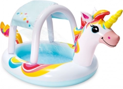 Piscină gonflabilă pentru copii Unicorn cu pulverizator