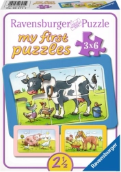 Puzzle 3x6 animăluțe RAVENSBURGER