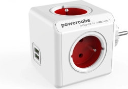 Priză multiplă PowerCube Original USB roșu