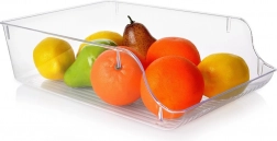 Organizator pentru frigider 35 × 22,5 × 10 cm – cutie din plastic transparent