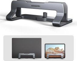 AXAGON STND-VG suport vertical din aluminiu pentru laptop 10–17,3", gri
