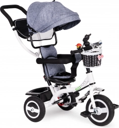 Tricicletă pentru copii cu copertină rotativă și roți rezistente ECOTOYS