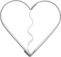 Decupator Orion din inox, inimă, 5,5 cm