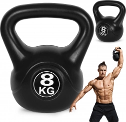 Kettlebell 8 kg ModernHome – kettlebell din plastic pentru antrenament și reabilitare
