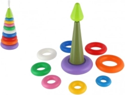 Piramidă colorată cu inele detașabile