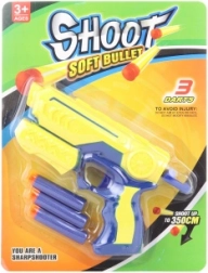 Pistolă cu gloanțe din spumă pentru copii