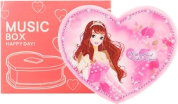 Cutie de bijuterii inimă cu balerină