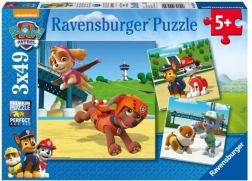 Puzzle Ravensburger Patrula Cățelușilor 3×49 piese
