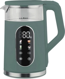 Fierbător electric cu reglaj de temperatură 1,7 l 2200 W verde