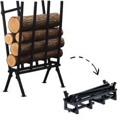 Capră pliabilă din oțel pentru tăierea lemnului 81 × 37 × 103 cm