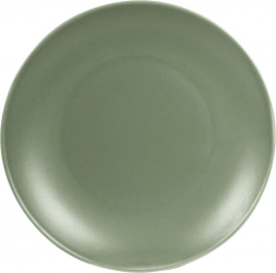 Farfurie desert din ceramică verde Alfa 21,5 cm