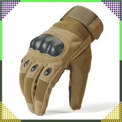 Mănuși tactice survival pentru motocicletă și bicicletă, tactile, mărimea L, maro