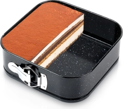 Formă de copt pătrată din granit, detașabilă 20 × 20 × 6,8 cm