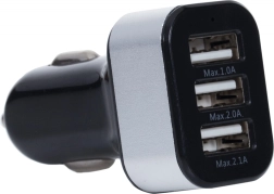 Încărcător auto cu USB triplu