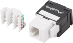 Modul keystone RJ45 UTP Cat.6a fără unelte, 180° pentru doze de instalație