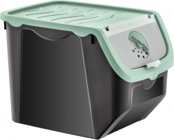 Box de depozitare pentru legume și fructe cu capac 12 l, mentă