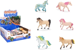 Figurină cal 13 cm - 1 bucată – Mix de cai și unicorni colorați