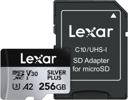 Card de memorie Lexar Silver Plus microSDXC 256 GB