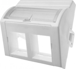 Adaptor 45×45 cu unghi, 2× RJ45